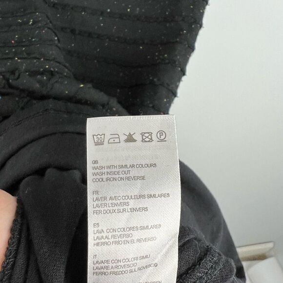 Yumi Kim for Anthropologie Black Pine Street Multicolor Speckled Dress M - Picture 6 of 8